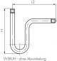 Preview: Wassersackrohre, U-Form, DIN 16282, Edelstahl 1.4571